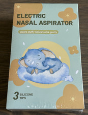 New Electric Nasal Aspirator white clears stuffy noses fast  gently sealed