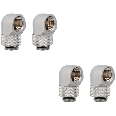 4 pcs Pvc Abgewinkelt T PC Water Cooling Pipe Connector G1/4 Ellen