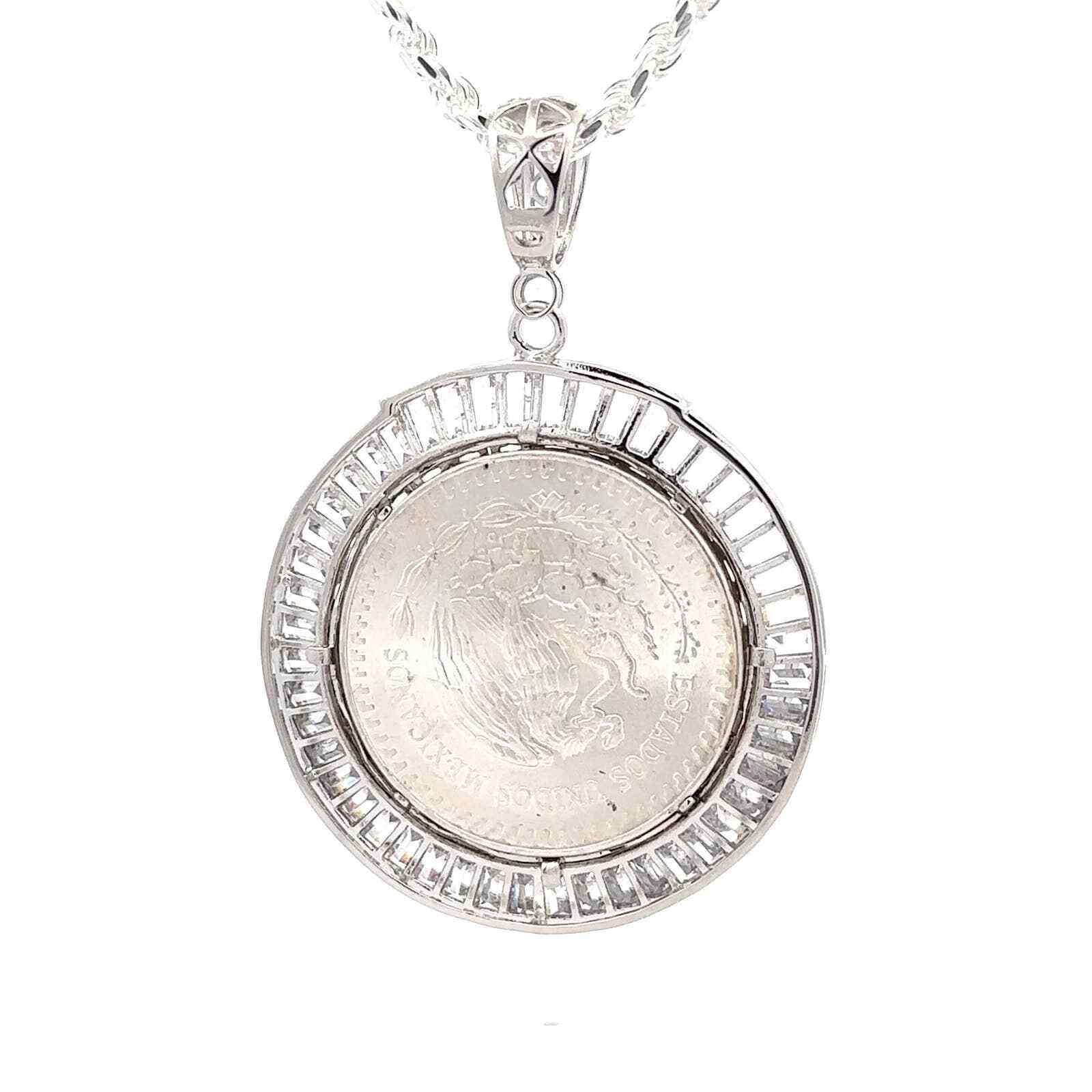 Centenario Pendant with Rope Chain Eagle Sterling Silver .925 eBay