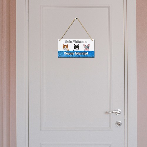 Aluminum Hanging Door Sign Wall Hanging Sign Plaque with Rope For Home Decor - Picture 175 of 223