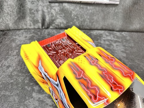 CUSTOM PAINTED RC TRUCK BODY ARRMA KRATON 6S BLX ARA406158 1/8 1/8TH FIRE ZIELKE - Picture 17 of 24