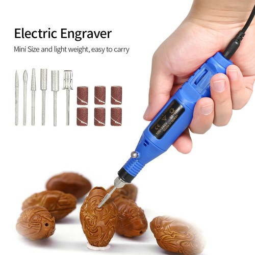 Mini Electric Grinder Drill Pen Rotary Engravin Pen Carve Tool Set M9T8 - Picture 4 of 11