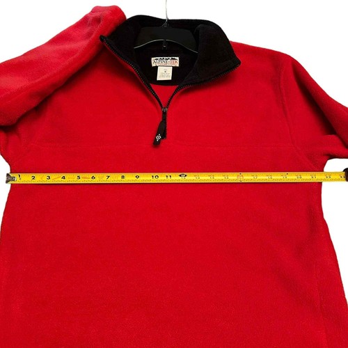Pullover in pile Alpine Tek manica lunga rosso taglia media - Foto 12 di 12