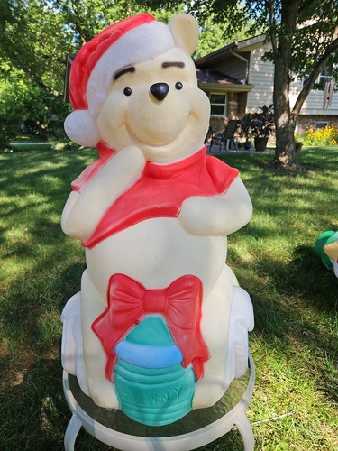 Vintage Santa’s Best 33” Winnie The Pooh Bear Disney Christmas Blow Mold - Picture 1 of 24