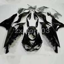 Glossy Black Fairing Body Kit ABS Bodywork For Kawasaki Ninja ZX6R 2024 2025 US