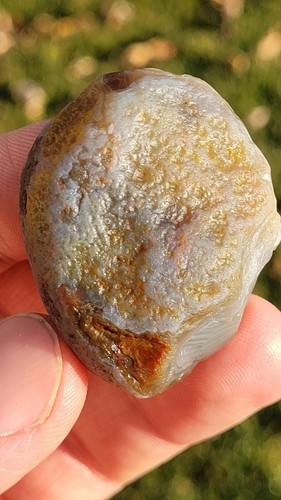 Beautiful 1.6 oz Lake Superior Agate LSA - Unique Grey & White Limonite Jelly - Picture 6 of 23