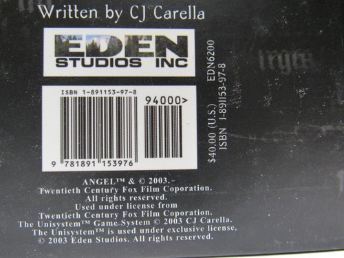 ANGEL COREBOOK ROLE PLAYING GAME  Hardcover - Picture 4 of 4
