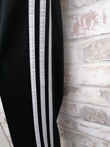 Adidas Vintage - tracksuit bottoms - size 12-14 UK - Black & White - Picture 9 of 16