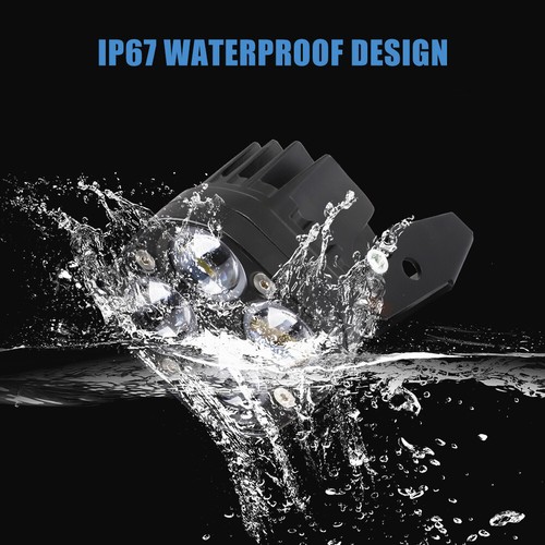 Pair LED Headlights Kit Lens Lights For Yamaha Banshee /Warrior 350 YFZ350 ATV - Picture 6 of 12