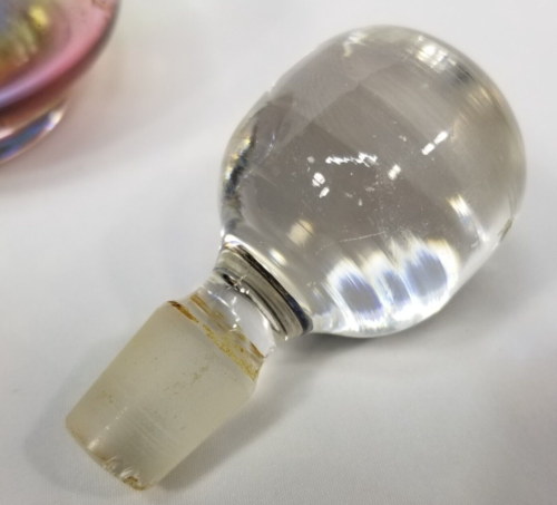 Vintage Parfum Flakons 2er Set Regenbogenfarben Glas Istzustand Bunt Deko - Bild 17 von 24