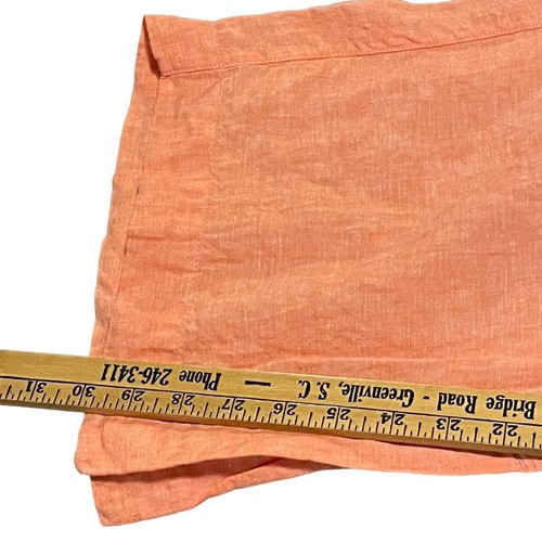 Pantalones Athleta Mujer 16 Salmón Pierna Ancha Lino Retiro Pantalón Cordón Pull On - Imagen 10 de 13