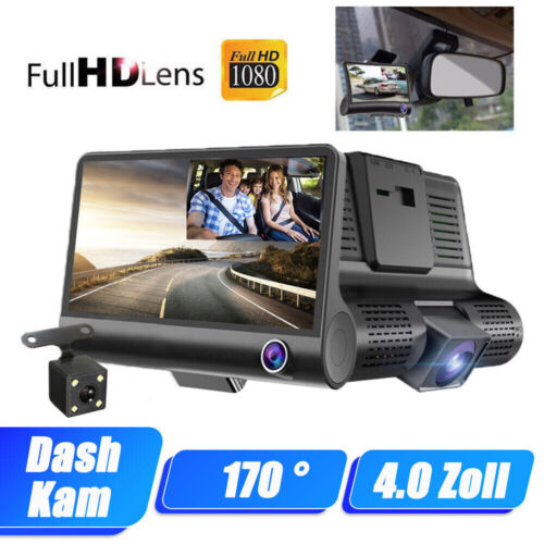 4'' Auto Kamera Dashcam 1080P G-Sensor DVR Nachtsicht Video Recorder 170° Kamera - Bild 12 von 12