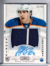 2013-14 Panini National Treasures #189 Nail Yakupov RC PATCH AUTO /99 - OILERS