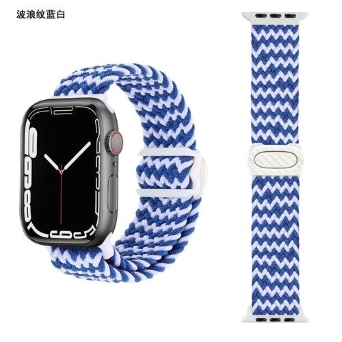 Geflochtenes Nylon Loop Armband Band für Apple Watch Ultra 2 49mm 9 8 7 6 5 SE 41/45mm - Bild 77 von 114