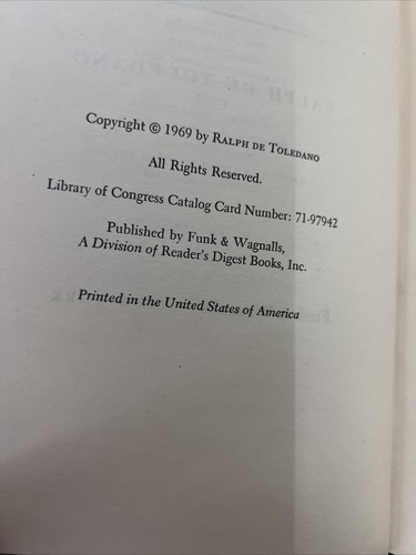 One Man Alone: Richard Nixon. by De Toledano, Ralph, Signed By Toledano B1 - Picture 8 of 11