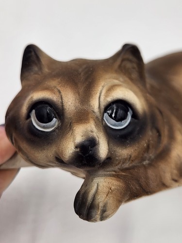 Vintage Raccoon Ceramic Wall Climber w/Sticker Brinns Japan - Picture 13 of 15