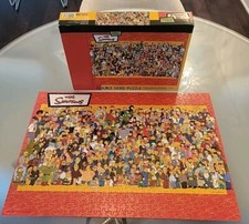 The Simpsons Citizens Of Springfield 2003 100% Complete Used Puzzle 550 Pieces  