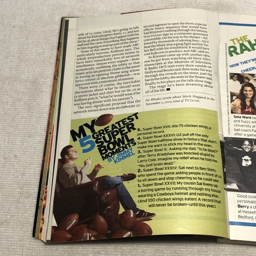 TV Guide Magazine January 25 2003 Jimmy Kimmel - Picture 6 of 7