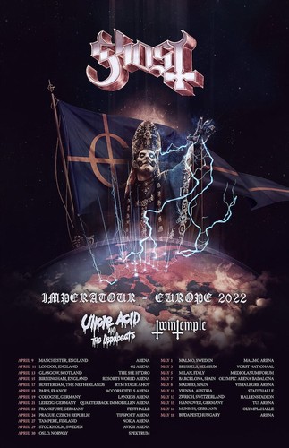 GHOST BAND POSTER FOTODRUCK 11X17 TOUR IMPERA PREQUELLE MELIORA POPESTAR - Bild 16 von 41
