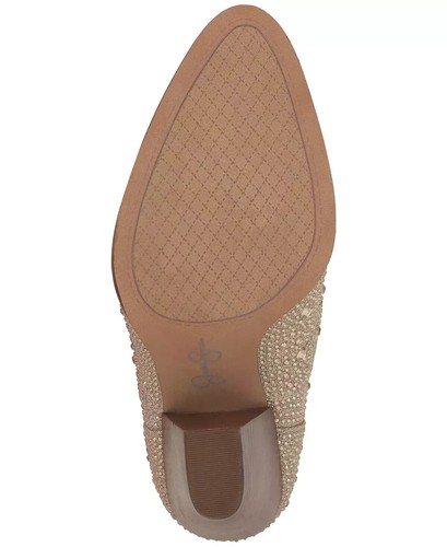 Jessica Simpson Women's Cissely Pull-On Embellished Cowboy Booties Size 8 M - Picture 5 of 5
