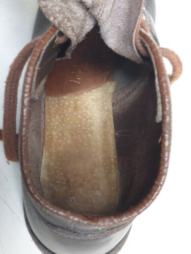 Ancienne Bottes de Ski Chaussure Cuir pour en Bois Rétro Vintage - Afbeelding 20 van 20