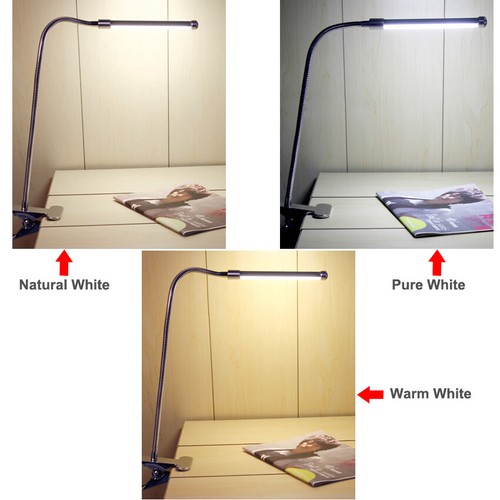 Dimming 6W LED Clamp Clip Light Color-Temperature Changeable Lamp Switch Plug - Picture 4 of 10
