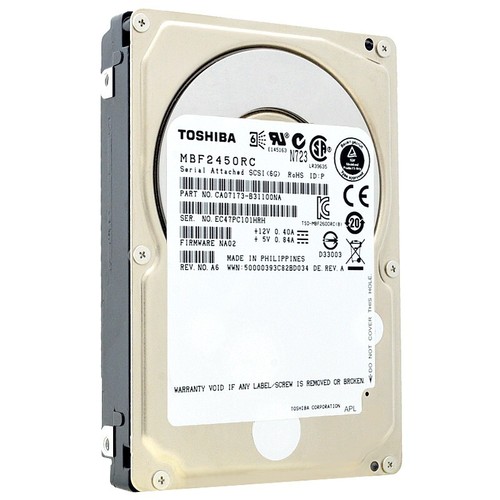 Hard Drive Toshiba MBF2450RC 450GB SAS II 10,000RPM 2.5'' Inch - Picture 2 of 5