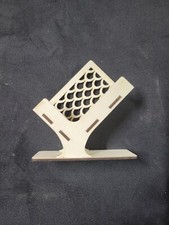 Wooden business card holder