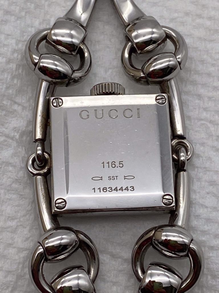 GUCCI SIGNORIA 116.5 SS DIAMOND BEZEL 19mm QUARTS LADIES GUCCI SIGNORIA 116.5 SS DIAMOND BEZEL 19mm QUARTS LADIES
