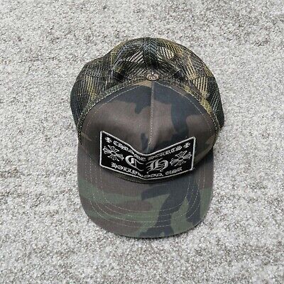Chrome Hearts CH Hollywood Trucker Hat Camo Streetwear Chrome Hearts CH Hollywood Trucker Hat Camo Streetwear