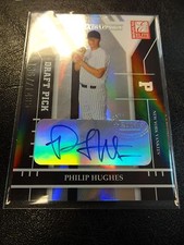 2004 Donruss Elite Phil Hughes Autograph Rookie Card #303 #’d 1367/1485