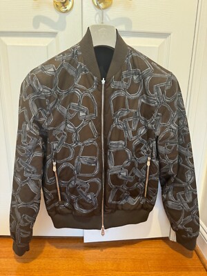 Hermes Men Jacket-reversible blouson Imprime Toilovent