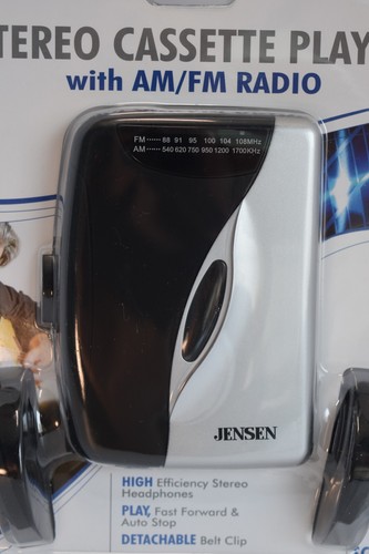 Vintage Jensen AM/FM Stereo Cassette Player Radio Headphones Model SCR-68A New 2 - Picture 4 of 15