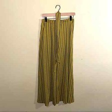 VNTG 70s patterned acrylic belted pants XS