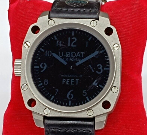 U-BOAT TAUSEND FUSS REF 00443742-001 HANDAUFZUG 50MM HERREN ARMBANDUHR