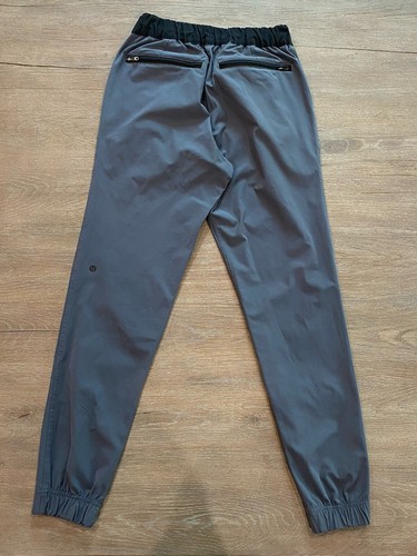 Pantalones de chándal Lululemon Athletica para hombre Warp City gris negro pequeños - Imagen 4 de 7