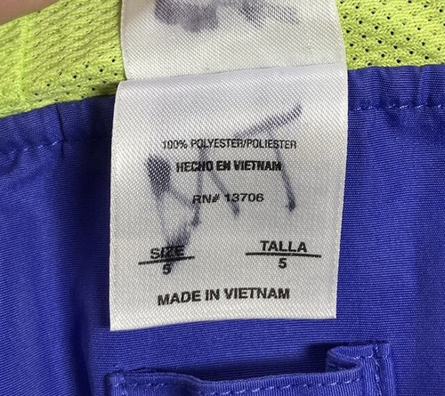 Adidas Purple/Lime Green Zip Up Youth Jacket Youth Size 5 - Picture 4 of 8