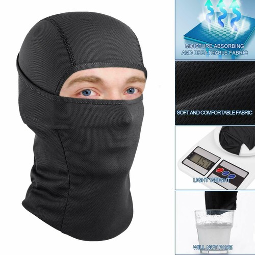 Balaclava Ski Full Face Mask UV Protection Windproof Motorcycle Hood Helmet Hat - Picture 4 of 18