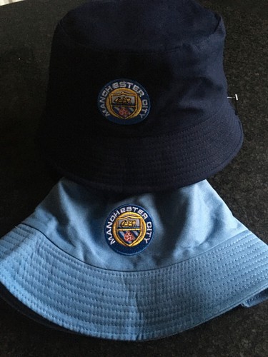 Navy/ Sky  Blue Bucket Hat Medium Adult 58cm lined City cotton mix - Picture 1 of 3