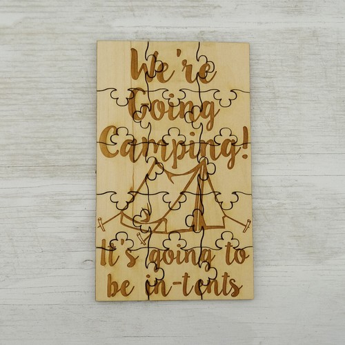 We're Going Camping! It's going to be in-tents 15 Pc Jigsaw Puzzle Surprise Trip - Picture 5 of 6