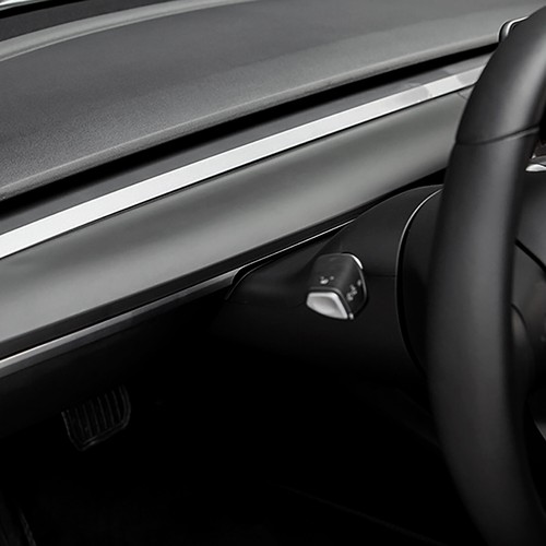 For Tesla Model 3 Y Dash Central Control Dashboard Panel Cover Trim Matte Black - Imagen 5 de 8