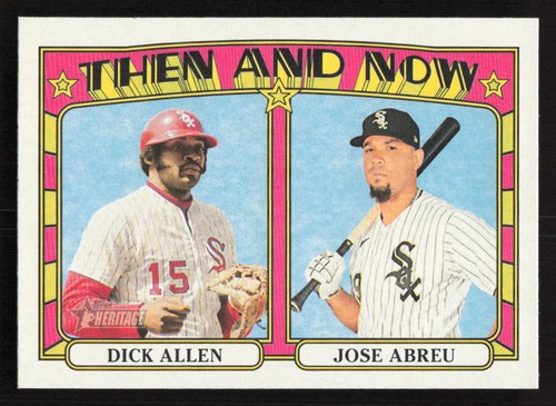 2021 Topps Heritage Dick Allen / Jose Abreu Then and Now #TN-12 Card