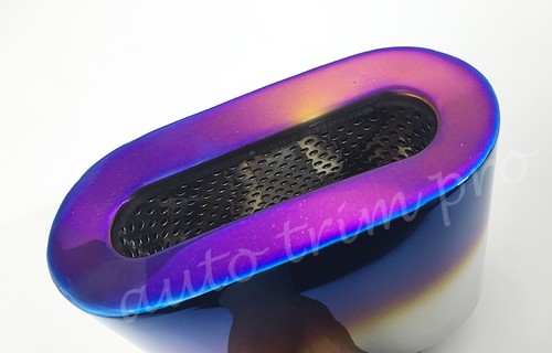 Car Rear Muffler Tail Exhaust Throat Endpipe Tip Cover For 55mm 2.2 Inch Caliber - Picture 10 of 10