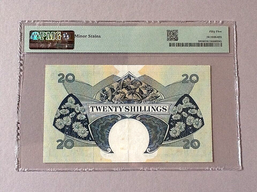 East Africa 20 Shillings P-39 ND(1958-60)  PMG 55  *Minor Stains* - Picture 4 of 4