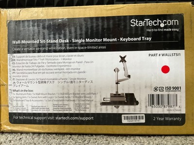 StarTech Wall Mount Workstation WALLSTSI1      BRAND NEW! FACTORY SEALED!