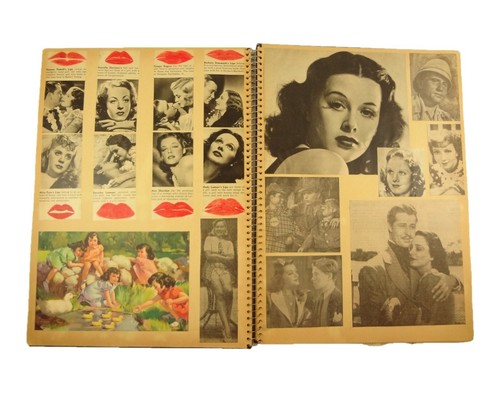 1939 to 1940 Hollywood films scrapbook. Salem OR theater advertisements/listings - Bild 1 von 12