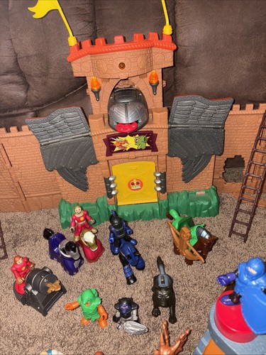 Imaginext Eagle Talon Castle + Ogre Dragon Catapult Ram Men Soldiers Horses ++ - Picture 16 of 17