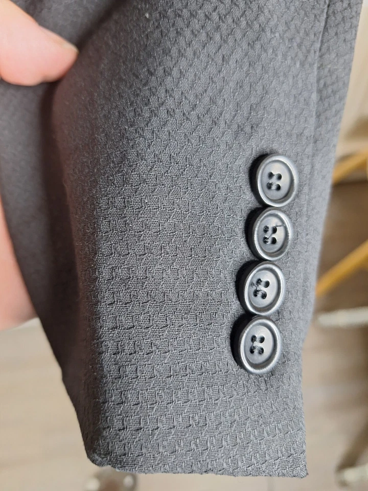 Chaqueta Blazer Armani Para Hombre 42R Negra Ventilación Única Ligera Foto 3 de 4