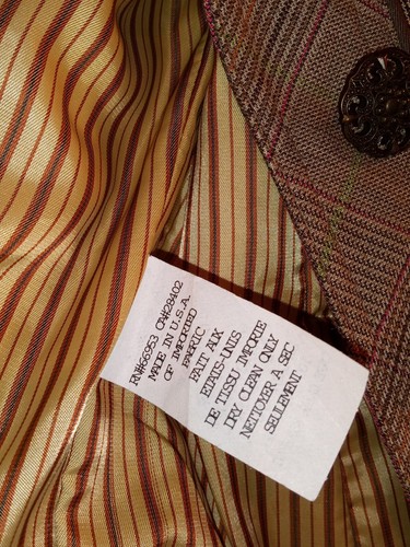 Cynthia Steffe Blazer/Jacket, Brown, Beige, Multicolor Plaid Women's US Size 2 - Picture 8 of 17