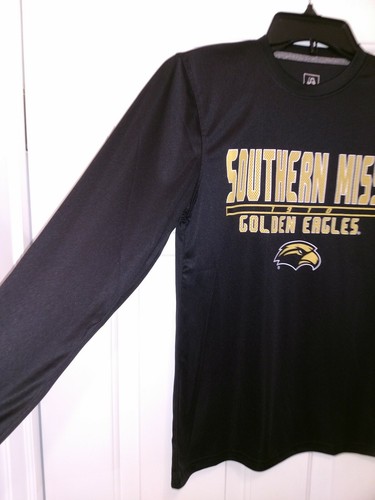 New NWT Southern Miss University Golden Eagles Logo Long Sleeve Shirt Youth Med - Picture 4 of 5
